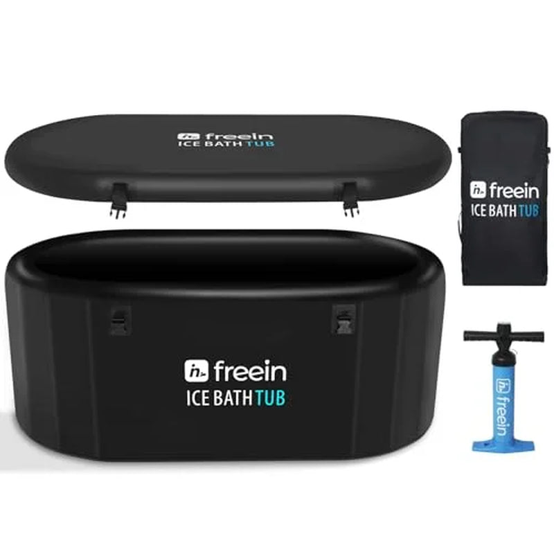Portable Ice Bath Tub with Water Chiller Compatibility 85 Gallon– Inflatable Cold Plunge Tub for Athletes & Recovery, Heavy
